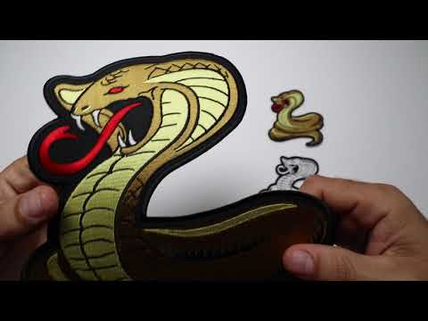 Cobra Embroidered Iron on Patch