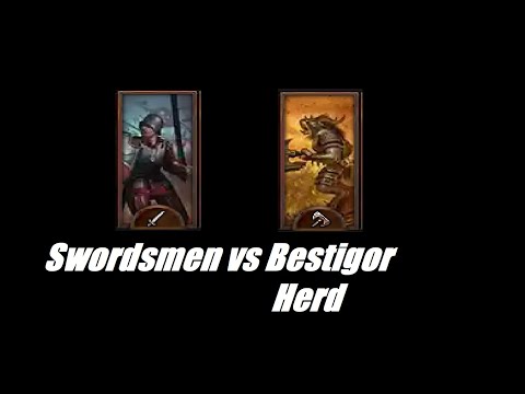 Swordsmen vs Bestigor Herd