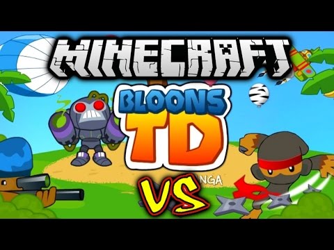 Minecraft BLOONS TD BATTLES #1 with Vikkstar...