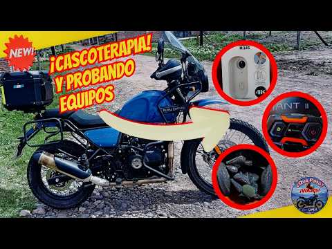 ¡CASCOTERAPIA Y PROBANDO EQUIPOS! 🏍️💨 Primer viaje con UMA: De San Patricio del Chañar a Centenario.