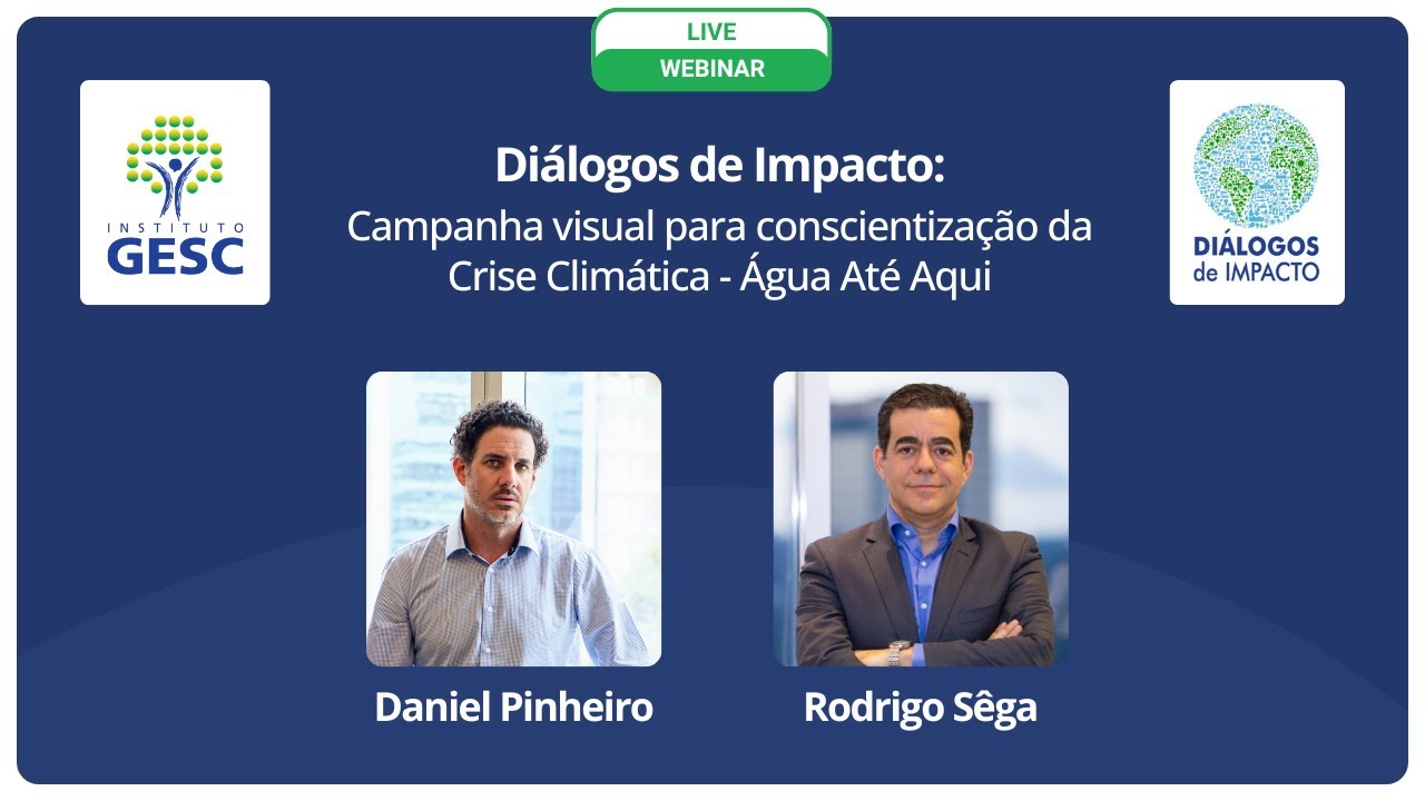 Campanha visual para conscientização da Crise Climática - Água Até Aqui