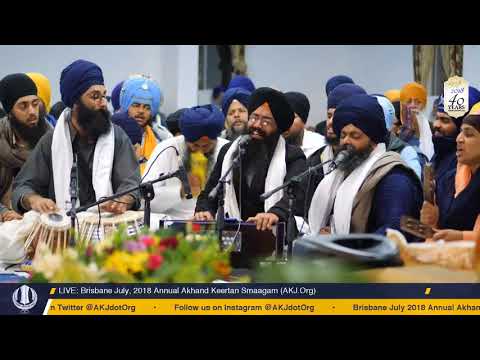 024 Brisbane July 2018 - Friday Evening - Bhai Jaspreet Singh Jee Goniana Mandi