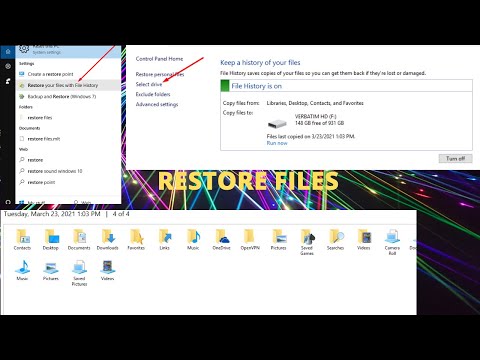 YouTube video about How to restore previous version of files in File Explorer