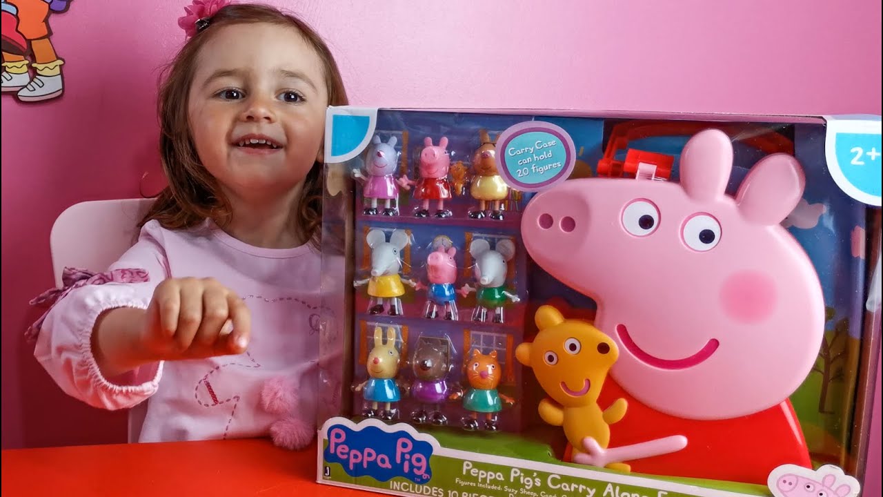 Watch video Peppa Pig's Carry Along Friends Unboxing | Peppa pig and her friends | Julia's Magic Land Now Peppa Pig's Carry Along Friends Unboxing | Peppa pig and her friends | Julia's Magic Land