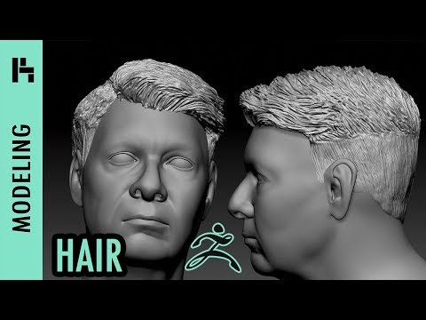 Modeling HAIR in ZBRUSH (First Time)