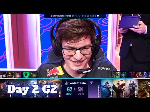 G2 vs SN | Day 2 Group A S10 LoL Worlds 2020 | G2 eSports vs Suning - Groups full game