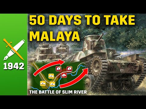 When 30 Tanks Routed 8000 men  - The Battle of Slim River Animated