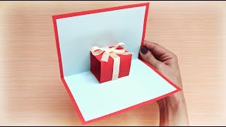 Pop up card gift box - Birthday cards DIY | Easy paper crafts by Maison Zizou