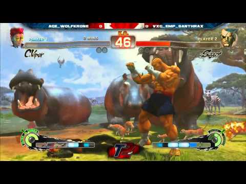 Toryuken 2 Day 2 - SSF4AE2012 Top 8 - AGE_Wolfkrone vs VXG_EMP_Santhrax