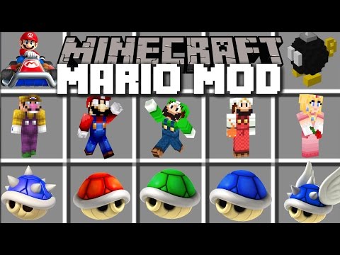 Minecraft MARIO MOD / TRAVEL TO THE MARIO DIMENSION AND FIGHT MONSTERS!! Minecraft