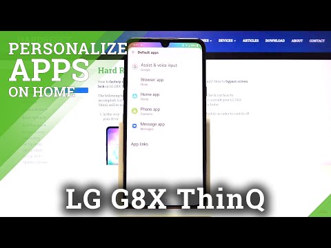 LG G8X ThinQ – Apps Settings & Default Apps Customization