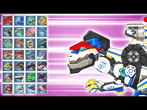 Dino Robot Battle Arena: Tyrabo Double-Cops (Assembly + Fights) | Eftsei Gaming