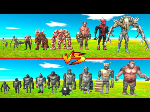 Mutant Primates vs Infernals - Animal Revolt Battle Simulator