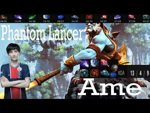AME  Phantom Lancer Carry Gameplay Patch 7.31b - Dota 2 Full Game Player Perspective