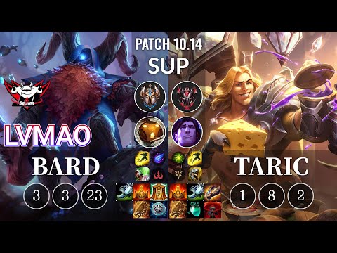 JDG LvMao Bard vs Taric Sup - KR Patch 10.14