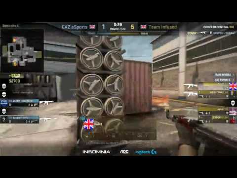 [UKCSGO] 27.08.2016 - CAZ vs Infused @ Insomnia 58 Lower Bracket Final Map 3