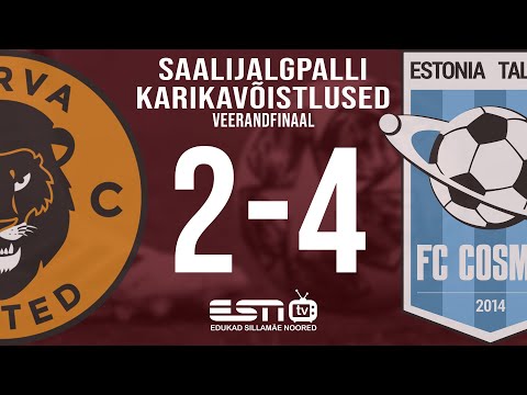 NARVA UNITED FC II - TALLINNA FC COSMOS 2:4 │SAALIJALGPALLI KARIKAVÕISTLUSED Veerandfinaal