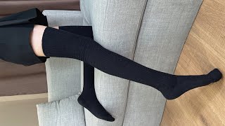 THICKER KNIT THIGH HIGH STOCKINGS