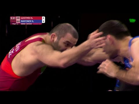 GOLD FS - 86 kg: A. GOSTIYEV (AZE) v. A. NAIFONOV (RUS)