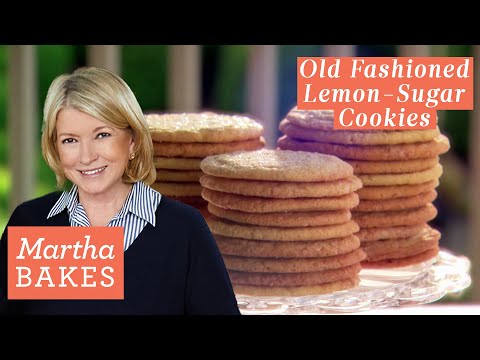 Martha Stewart's Old Fashioned Lemon-Sugar Cookies