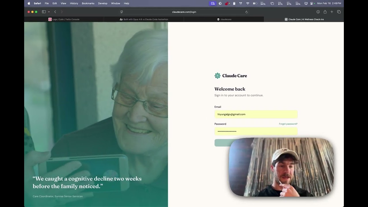 Claude Care project preview