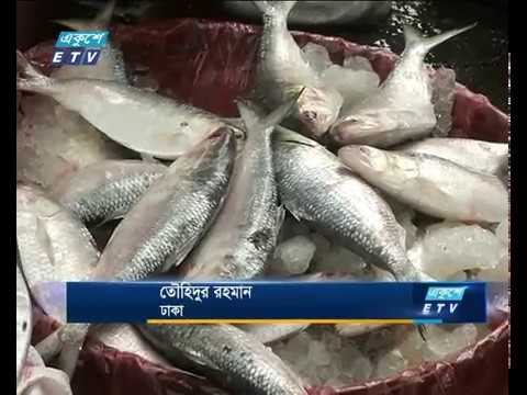 কাওরান বাজারে ইলিশের আড়তে মানুষের ভিড়