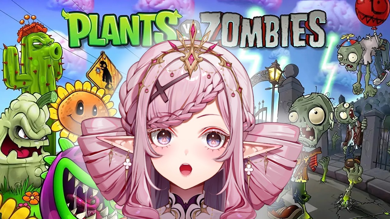 【Plants vs. Zombies】First time playing! Who vs. Who?!