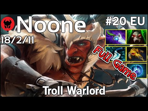 Noone plays Troll Warlord!!! Dota 2 Full Game 7.21