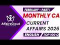 February 2026 Current Affairs Part I English Monthly Current Affairs AffairsCloud