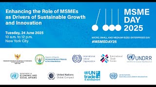Enhancing the role of MSMEs as drivers of Sustainable Growth and Innovation