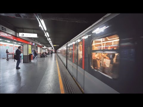 Italy, Milan, metro ride from DUOMO to CORDUSIO