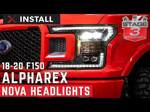 2018-2020 F150 AlphaRex Nova Series Midnight Edition LED Projector Headlights Install