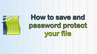 How to save and password protect your spreadsheet file (Open Office 4)