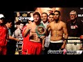 CANELO ALVAREZ VS JOSESITO LOPEZ - FULL WEIGH IN & FACE OFF VIDEO