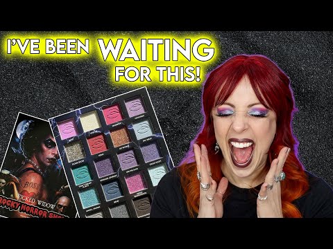 Rocky Horror Show Palette 👄 2 Looks, Swatches 👄 Wicked Widow Beauty