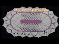 Crochet Table Runner Oval Shape Table Top
