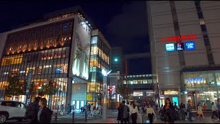【福岡】夜の天神散歩/Tenjin at night 【4K HDR】