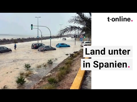 Severe weather in Spain: Flooding caused by storm "Alice" in Murcia & Alicante