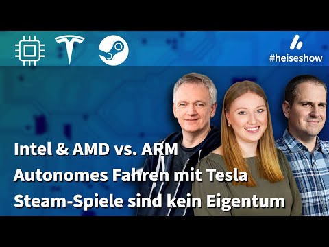 #heiseshow: Intel und AMD im Bündnis gegen ARM, Tesla, Steam und die Besitzfrage