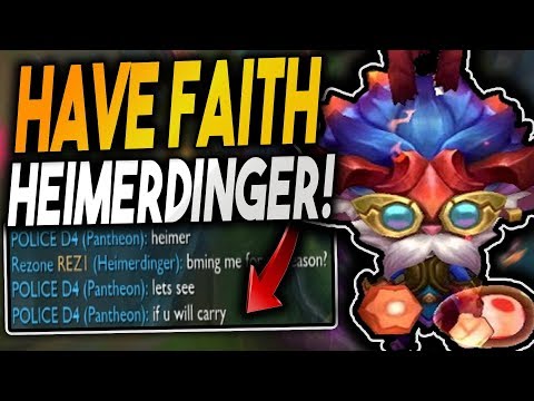 HEIMERDINGER IS THE MASTER OF BOTLANE! NEVER DOUBT THE HEIMERDINGER! - League of Legends