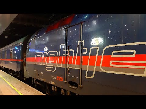 ÖBB Bahnhof Feldkirch: Nightjet 447 mit Nightjet Taurus 1116 195