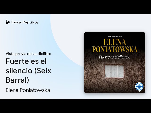 Vídeo relacionado con Fuerte es el silencio (Biblioteca Elena Poniatowska)