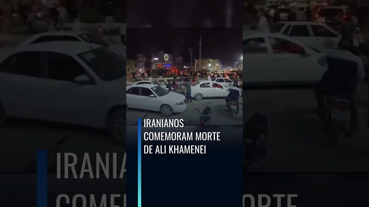 IRANIANOS COMEMORAM MORTE DE Ali Khamenei
