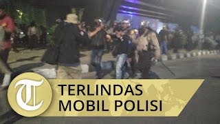 VIDEO: Detik-detik Mahasiswa Unibos Terlindas Kendaraan Taktis Polisi saat Demo