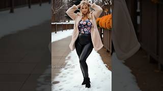 MIND-BLOWING Winter Outfit Ideas with Faux Leather Leggings #fashion #ootd