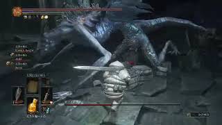 「【DARK SOULS 3】装備重量100％超え縛りカンスト攻略ボス撃破シーン！＃15！妖王オスロエス戦！