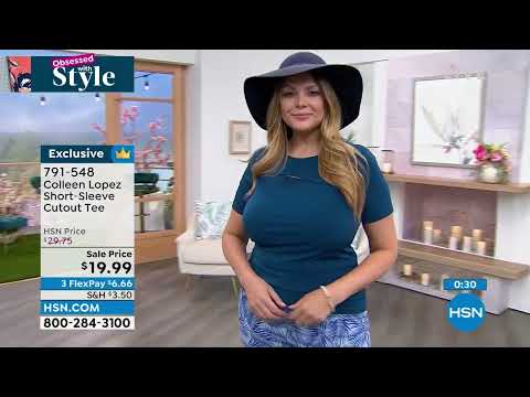 Colleen Lopez ShortSleeve Cutout Tee