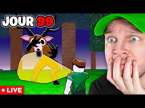 Le Live se termine Quand je survis 100 Nuits dans la Forêt ! (Roblox)