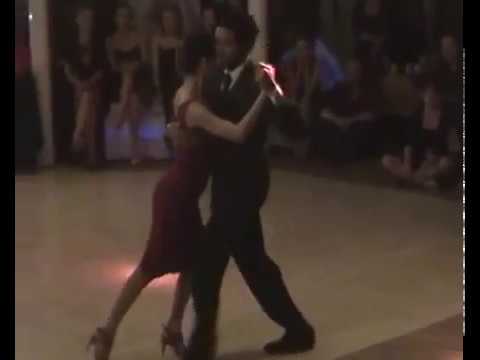  Yailet Suarez  and  Julio Alvarez  are  dancing  at  Pasqua Tango Festival  in  2016