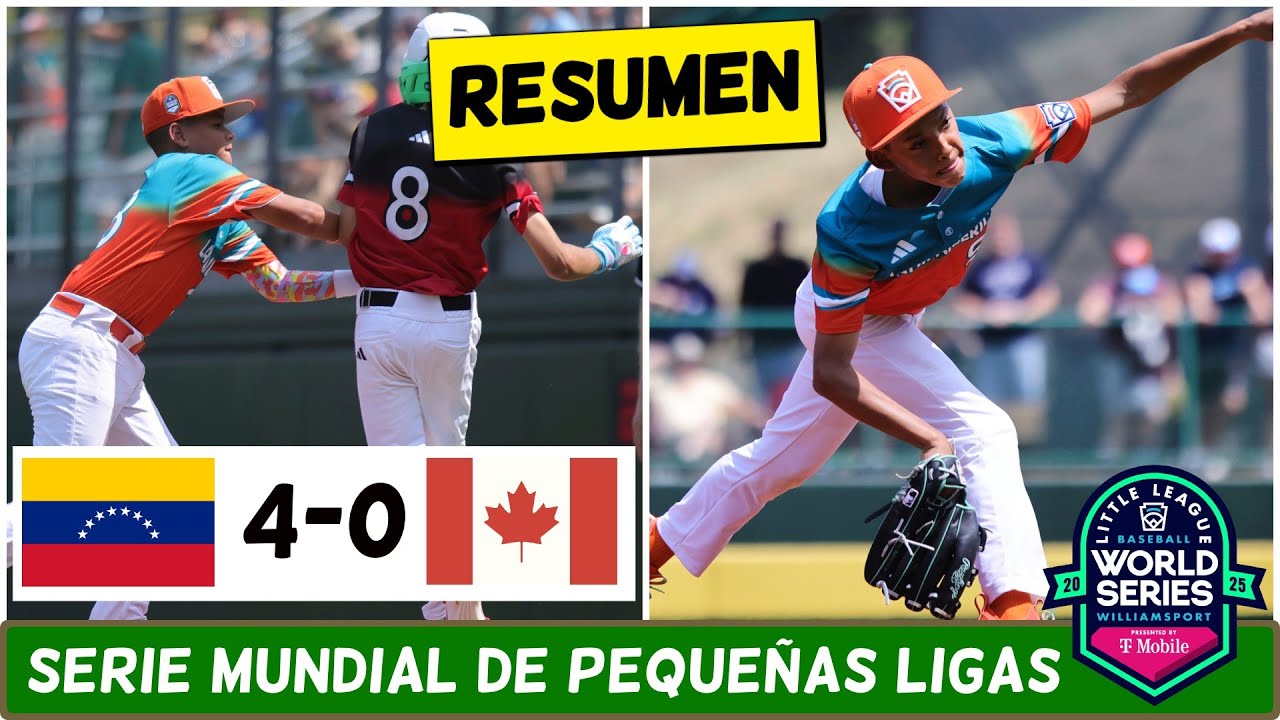 Venezuela SIGUE IMPARABLE vence 4-0 a Canadá en la Serie Mundial de Pequeñas Ligas | ESPN Beisbol